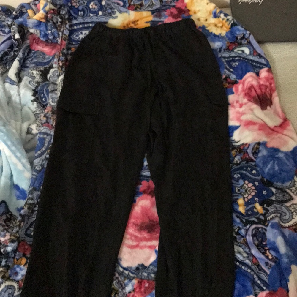 cargo pants silk like material